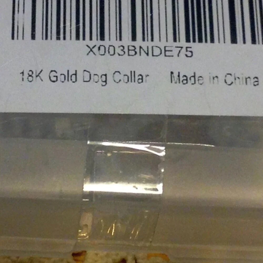 18K gold dog collar 12